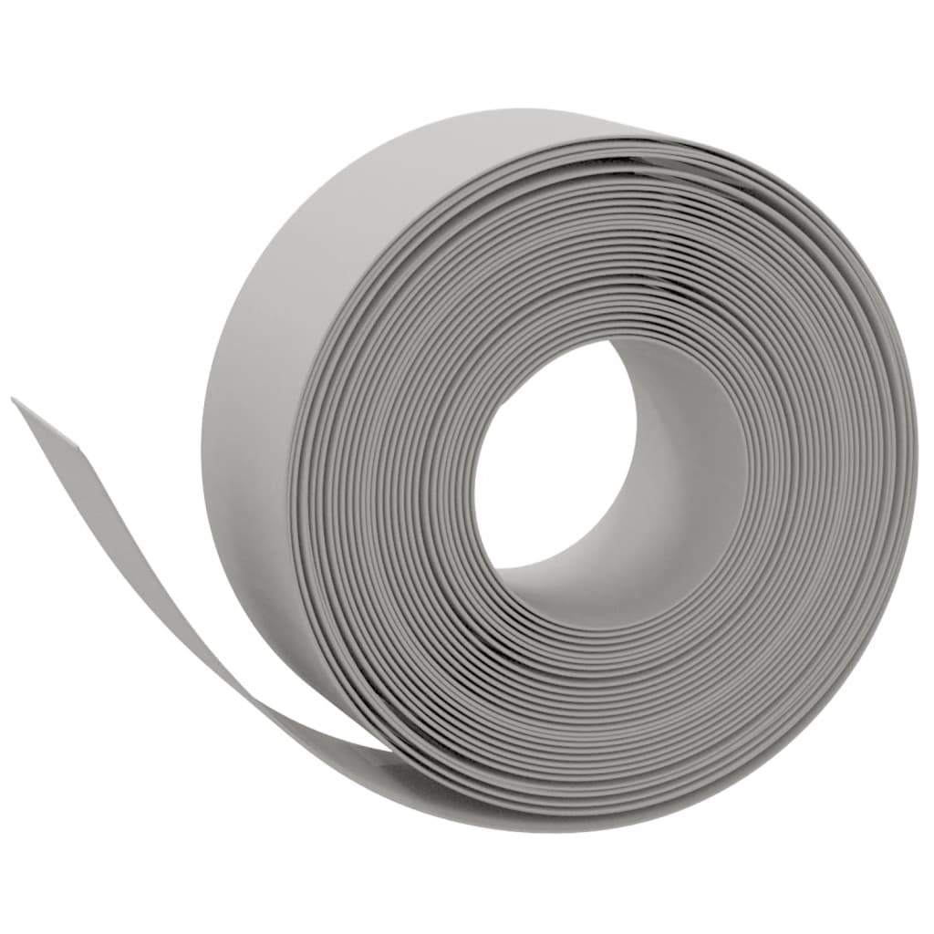 vidaXL Travní lemy 2 ks šedé 10 m 20 cm polyethylen