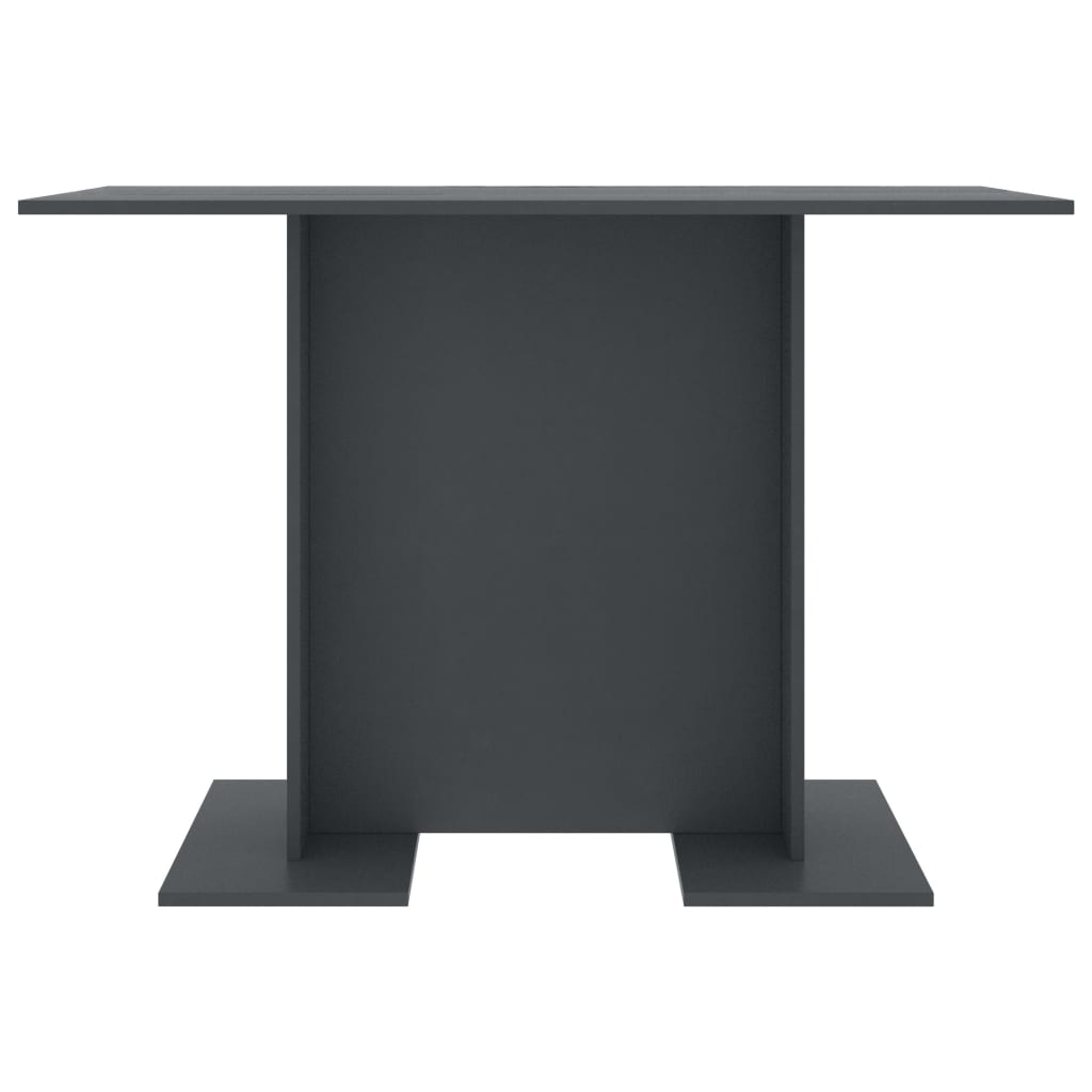 vidaXL Jídelní stůl šedý 110 x 60 x 75 cm dřevotříska