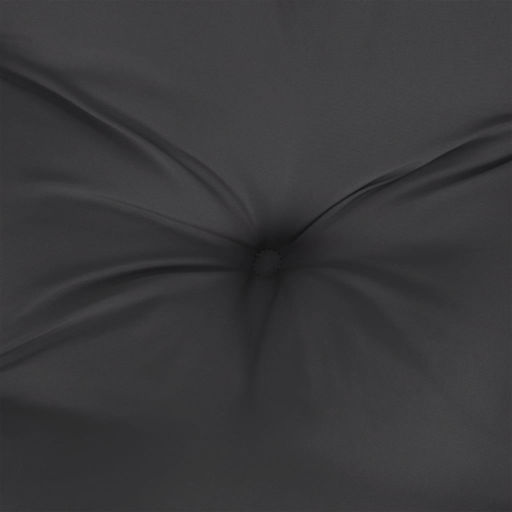 vidaXL Poduška na palety černá 60 x 60 x 12 cm textil