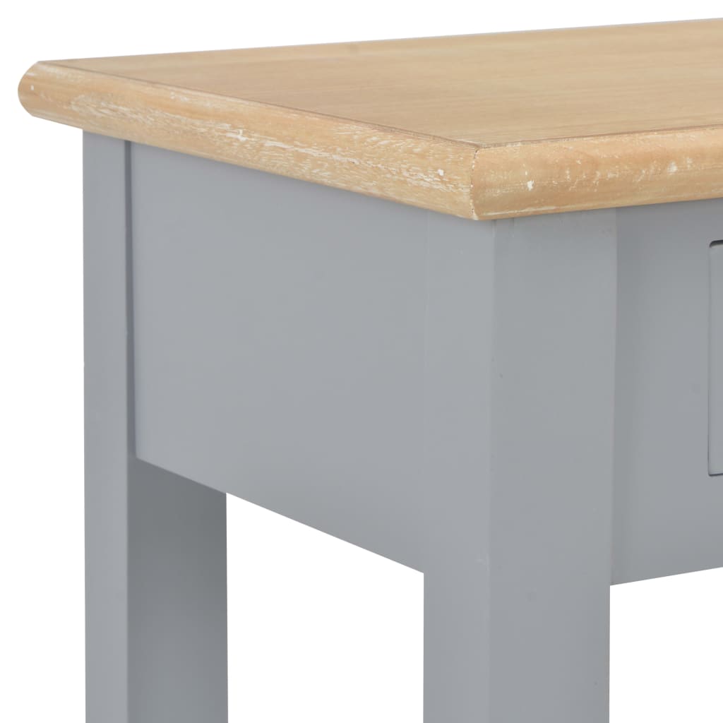vidaXL Konzolový stolek šedý 110 x 35 x 80 cm dřevo