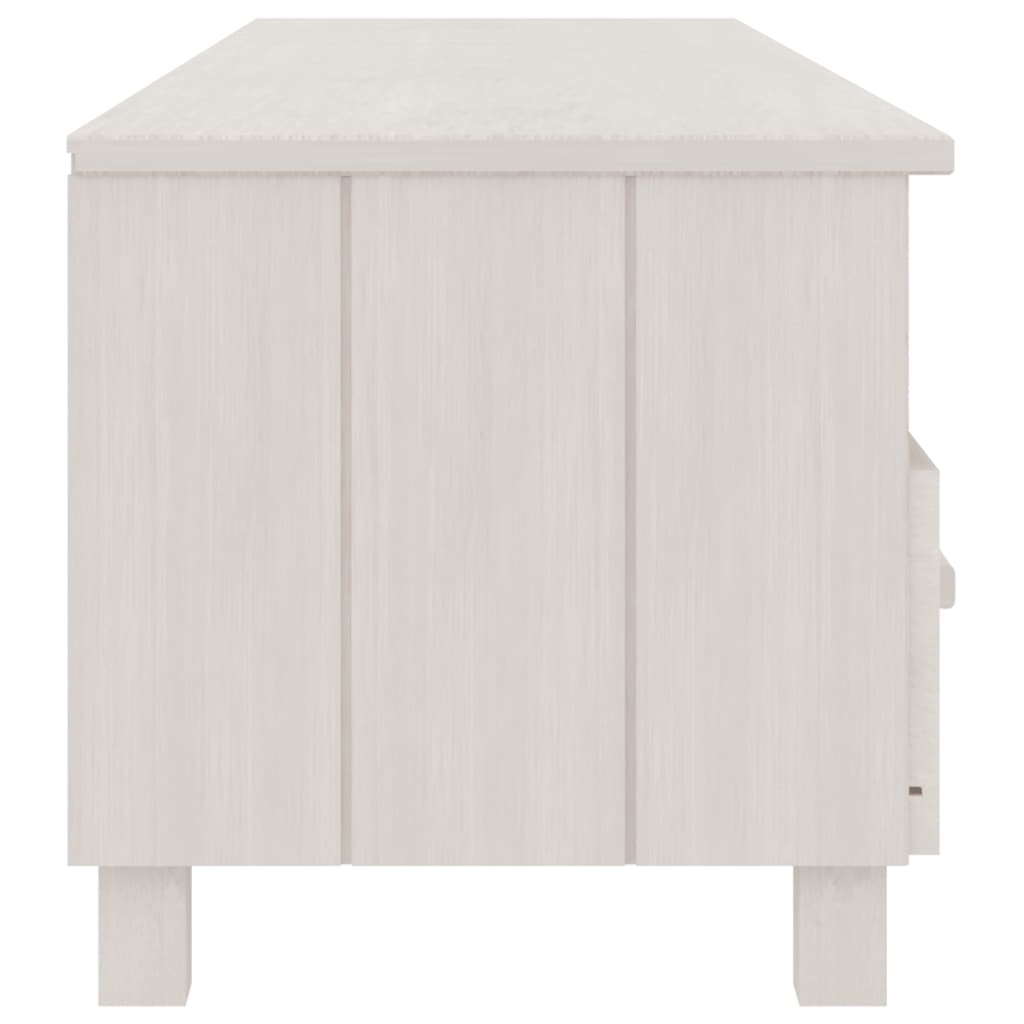 vidaXL TV stolek HAMAR bílý 158 x 40 x 40 cm masivní borovice
