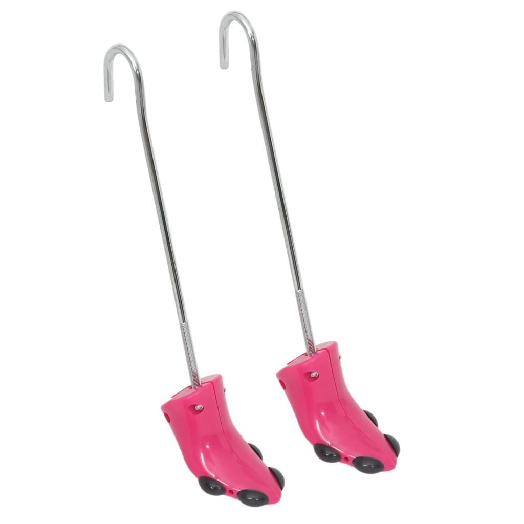 vidaXL Napínáky do vysokých bot s obouvákem růžové EU 34–40 plast