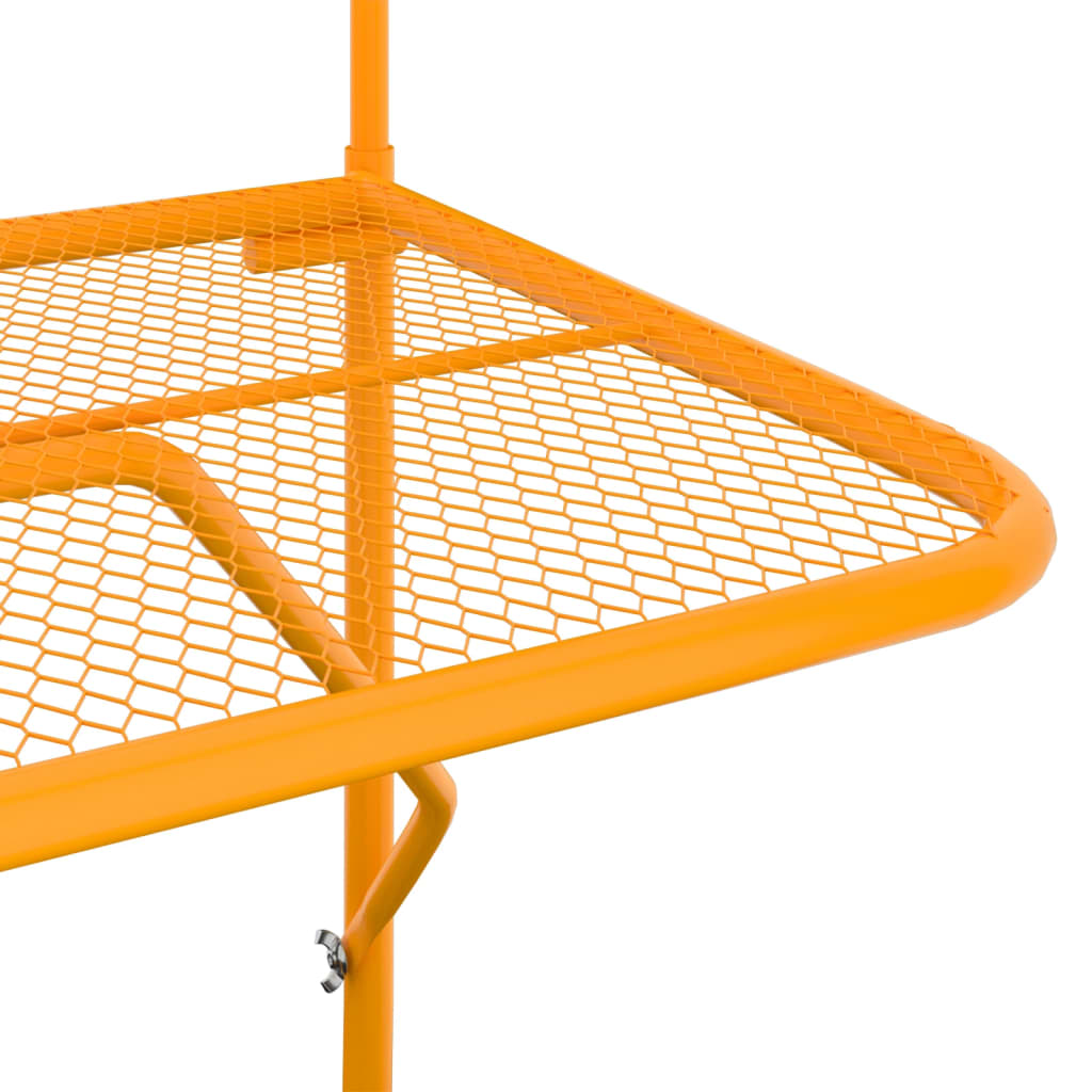 vidaXL Balkonový stolek žlutý 60 x 40 cm ocel