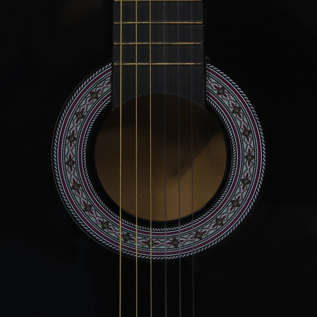 vidaXL Klasická kytara pro začátečníci a děti černá 3/4 36''