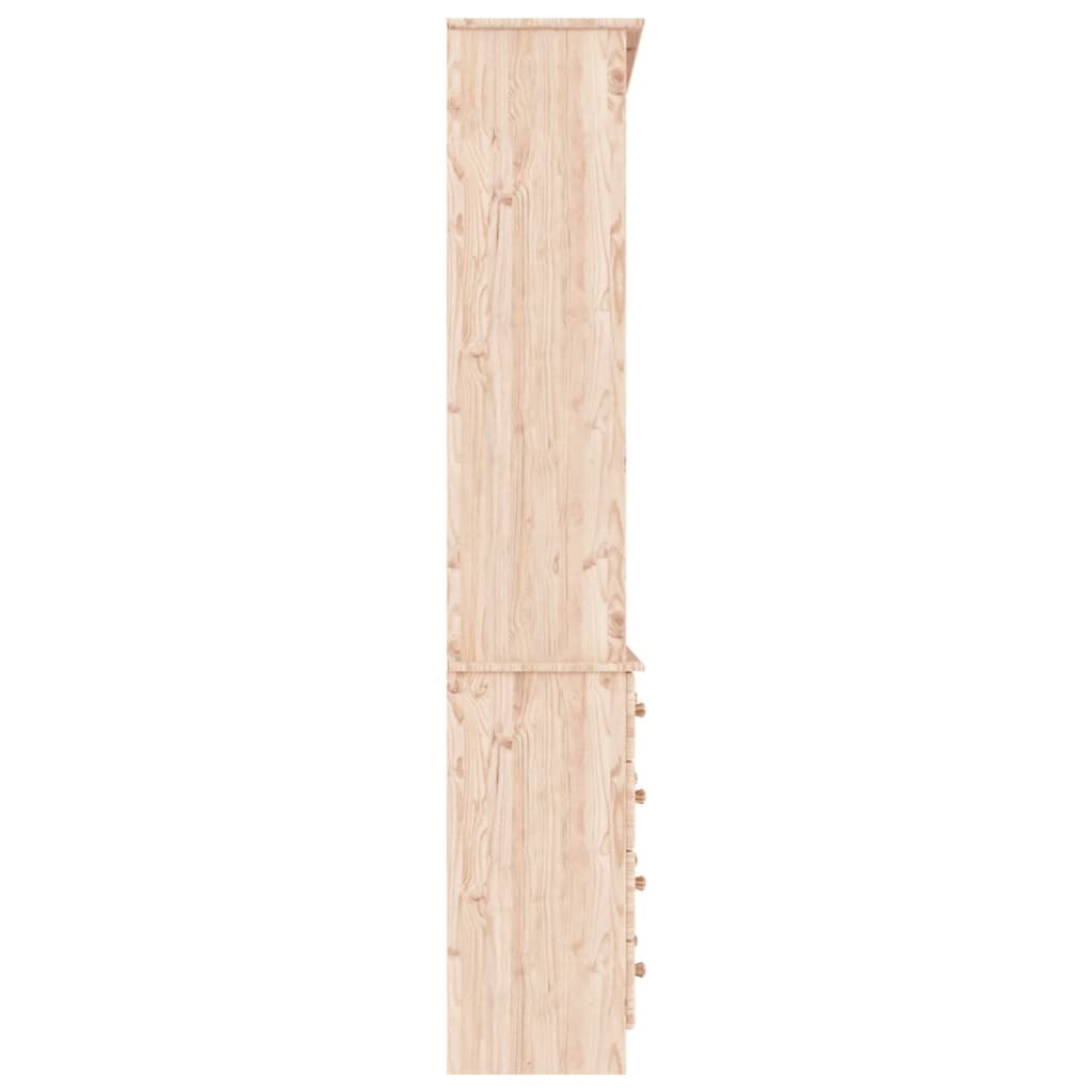 vidaXL Knihovna se zásuvkami ALTA 77x35x186,5 cm masivní borové dřevo