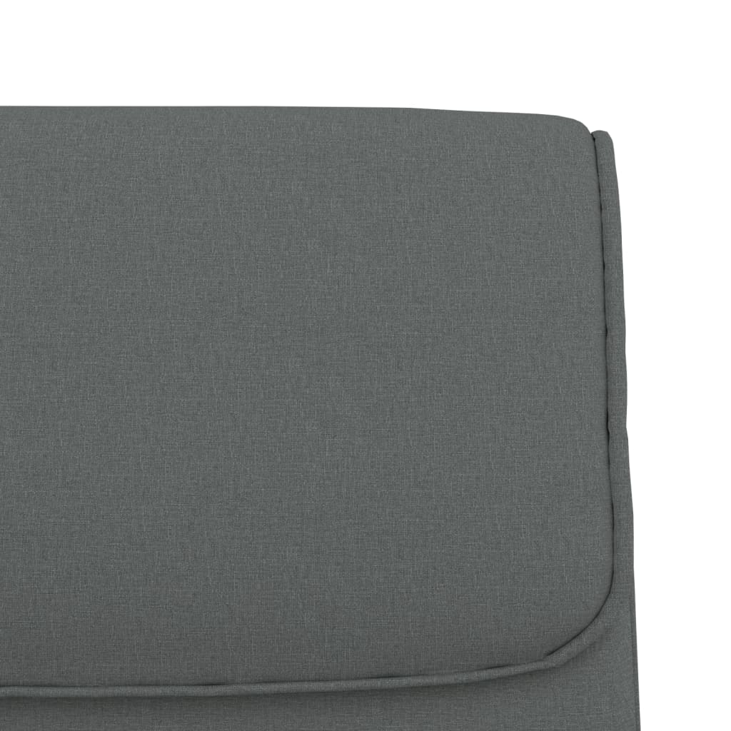 vidaXL Lavice tmavě šedá 100 x 64 x 80 cm textil