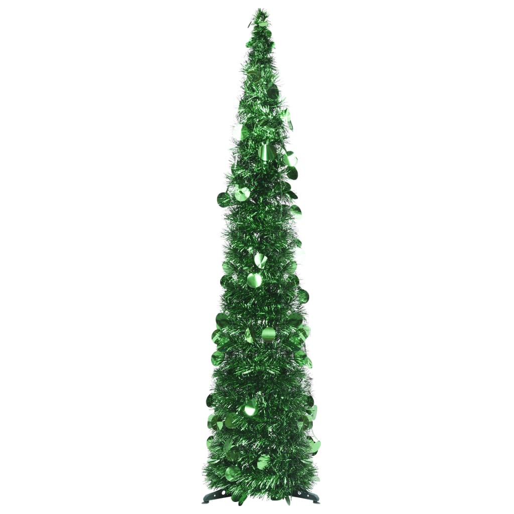 vidaXL Pop-up umělý vánoční stromek zelený 120 cm PET