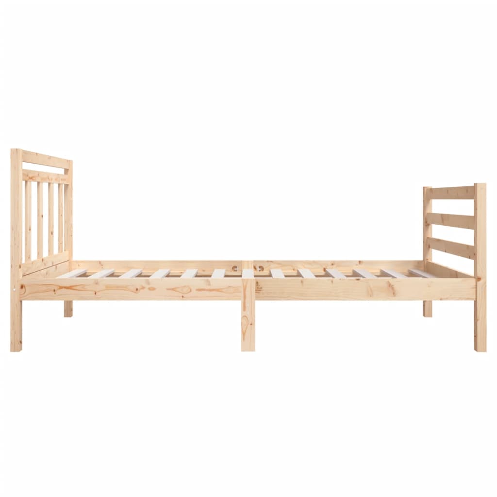 vidaXL Rám postele 75 x 190 cm Small Single masivní dřevo