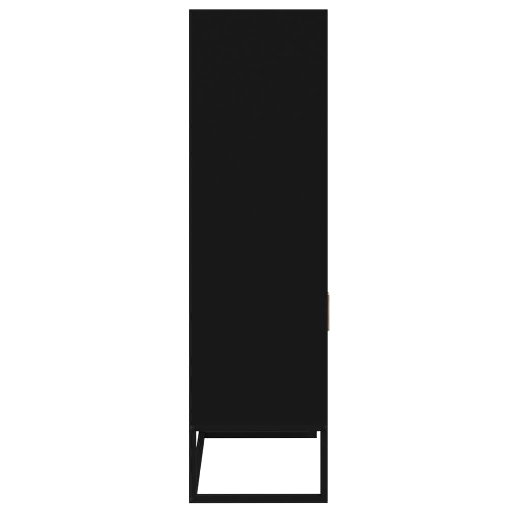 vidaXL Highboard černý 60 x 35 x 125 cm kompozitní dřevo