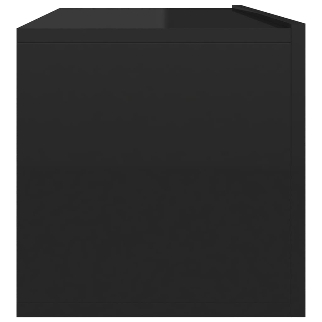 vidaXL TV stolek černý s vysokým leskem 100 x 30 x 30 cm dřevotříska