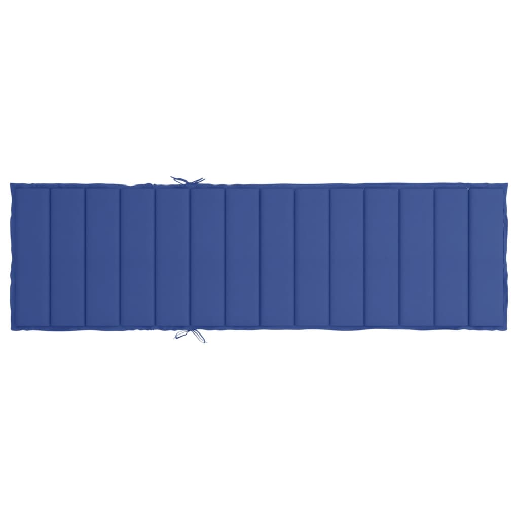 vidaXL Poduška na lehátko královsky modrá 200x70x3 cm oxfordská látka