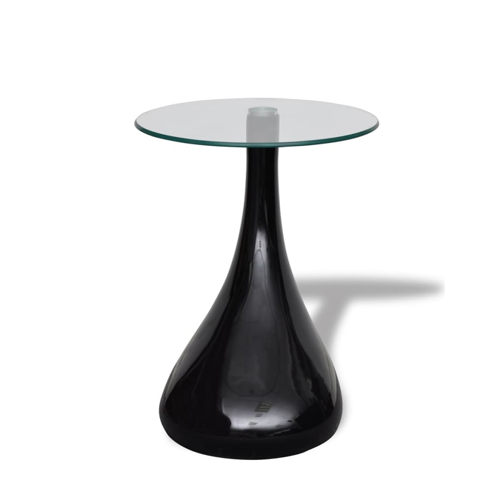Konferenční stolek , černá kapková forma , sada 2ks