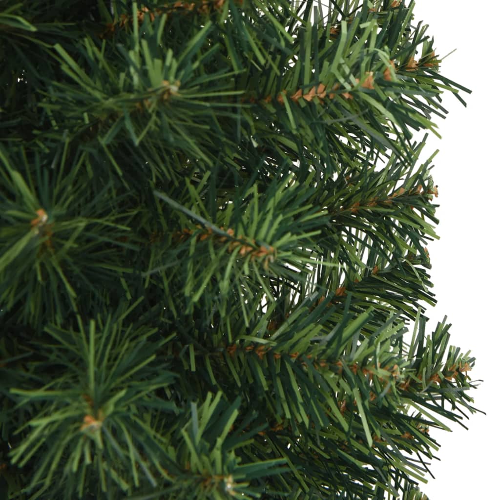 vidaXL Úzký umělý vánoční stromek se stojanem zelený 150 cm PVC