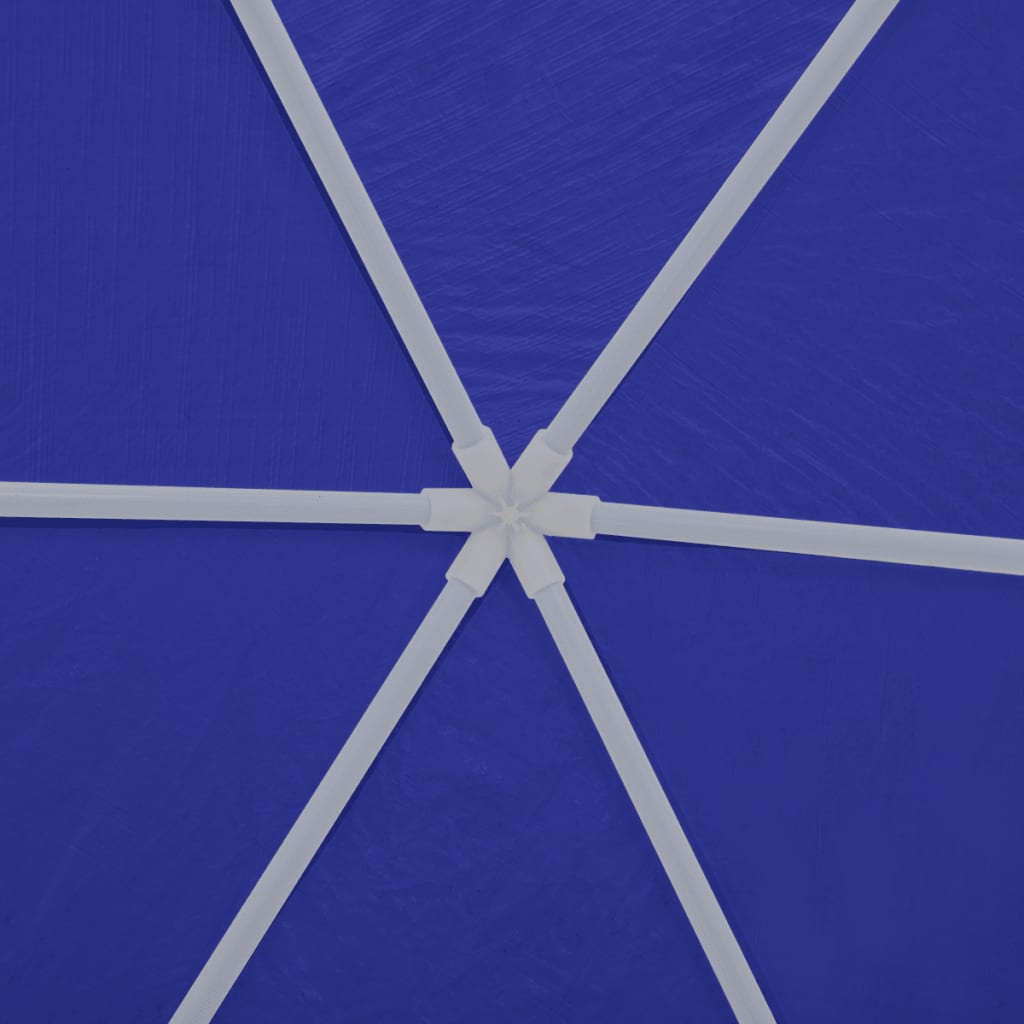 vidaXL Party stan s 6 stranami modrý 2x2 m