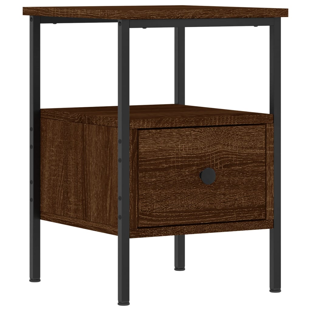 vidaXL Noční stolek hnědý dub 34 x 36 x 50 cm kompozitní dřevo