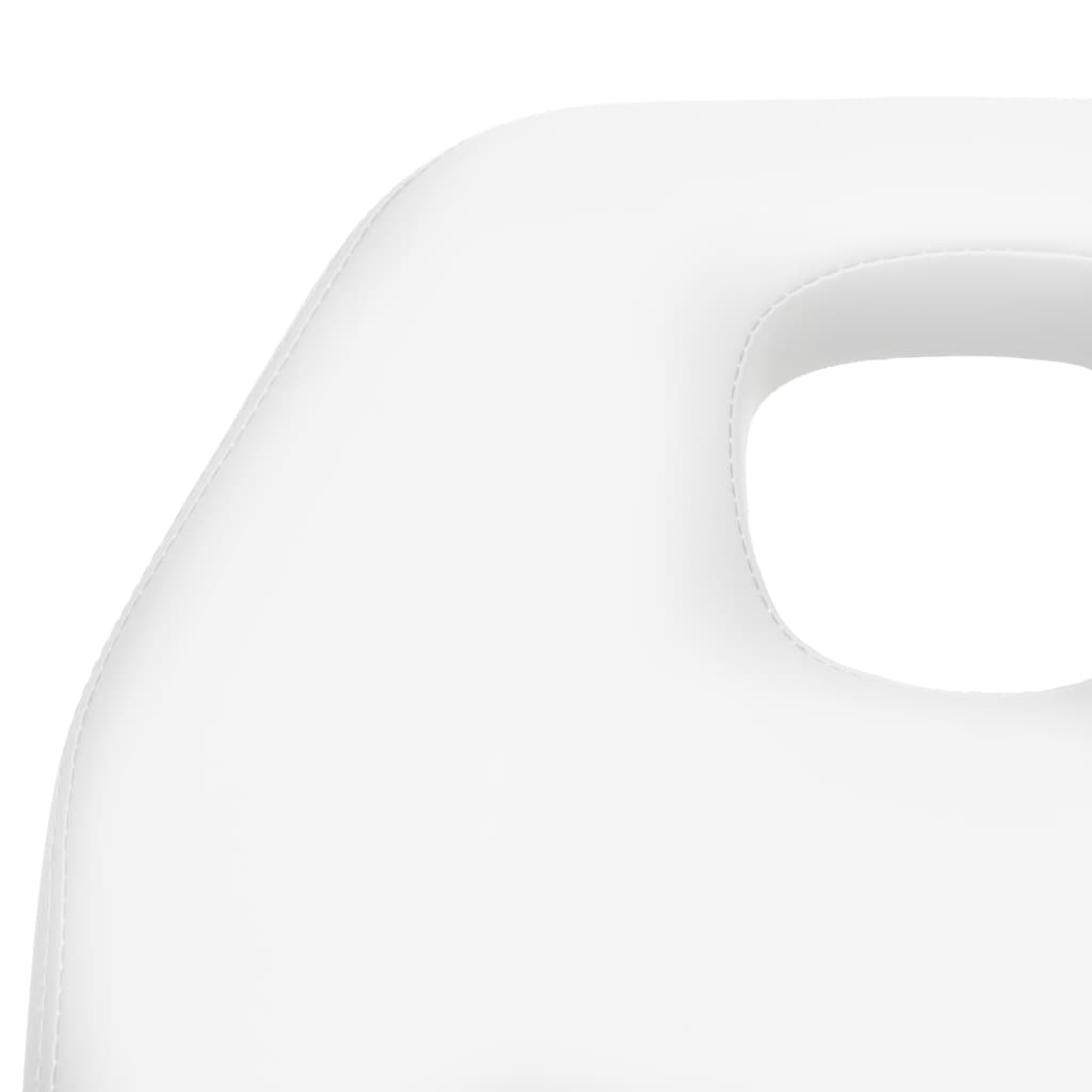 vidaXL Masážní stůl bílý 180 x 62 x (87–112) cm
