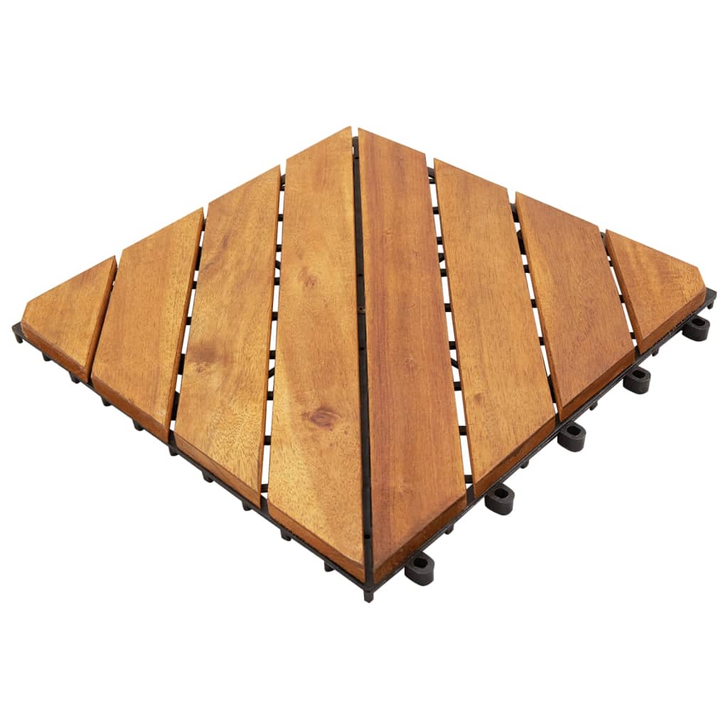 vidaXL Terasové dlaždice 10 ks 30 x 30 cm masivní akáciové dřevo
