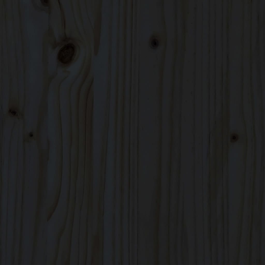 vidaXL Rám postele černý masivní borovice 135 x 190 cm UK Double