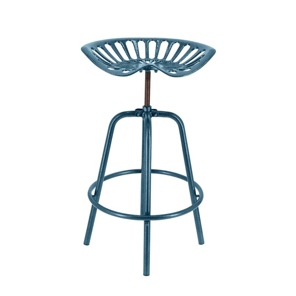 Esschert Design Barová stolička traktorové sedátko modrá