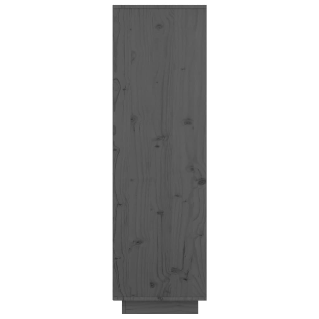 vidaXL Komoda šedá 74 x 35 x 117 cm masivní borové dřevo