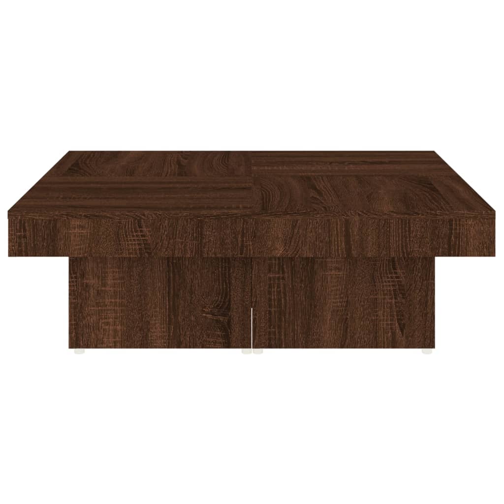 vidaXL Konferenční stolek hnědý dub 90 x 90 x 28 cm kompozitní dřevo