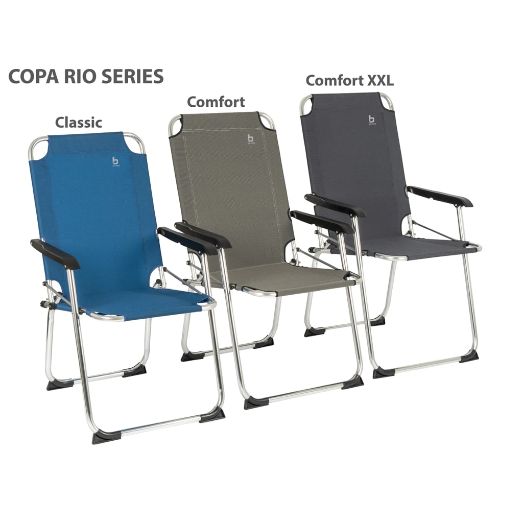 Bo-Camp Skládací kempingová židle Copa Rio Classic šedá
