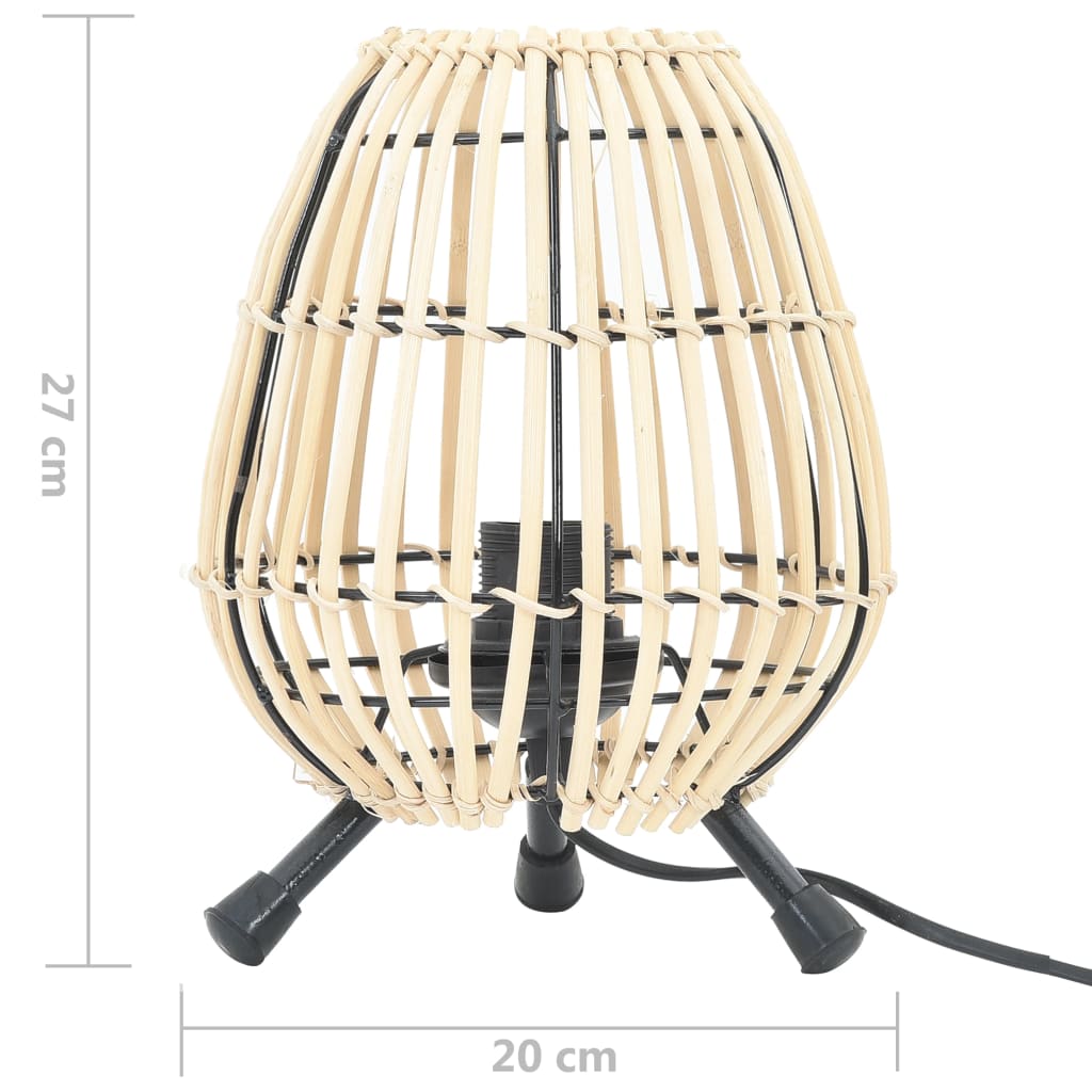 vidaXL Stolní lampa vrba 60 W 20 x 27 cm E27