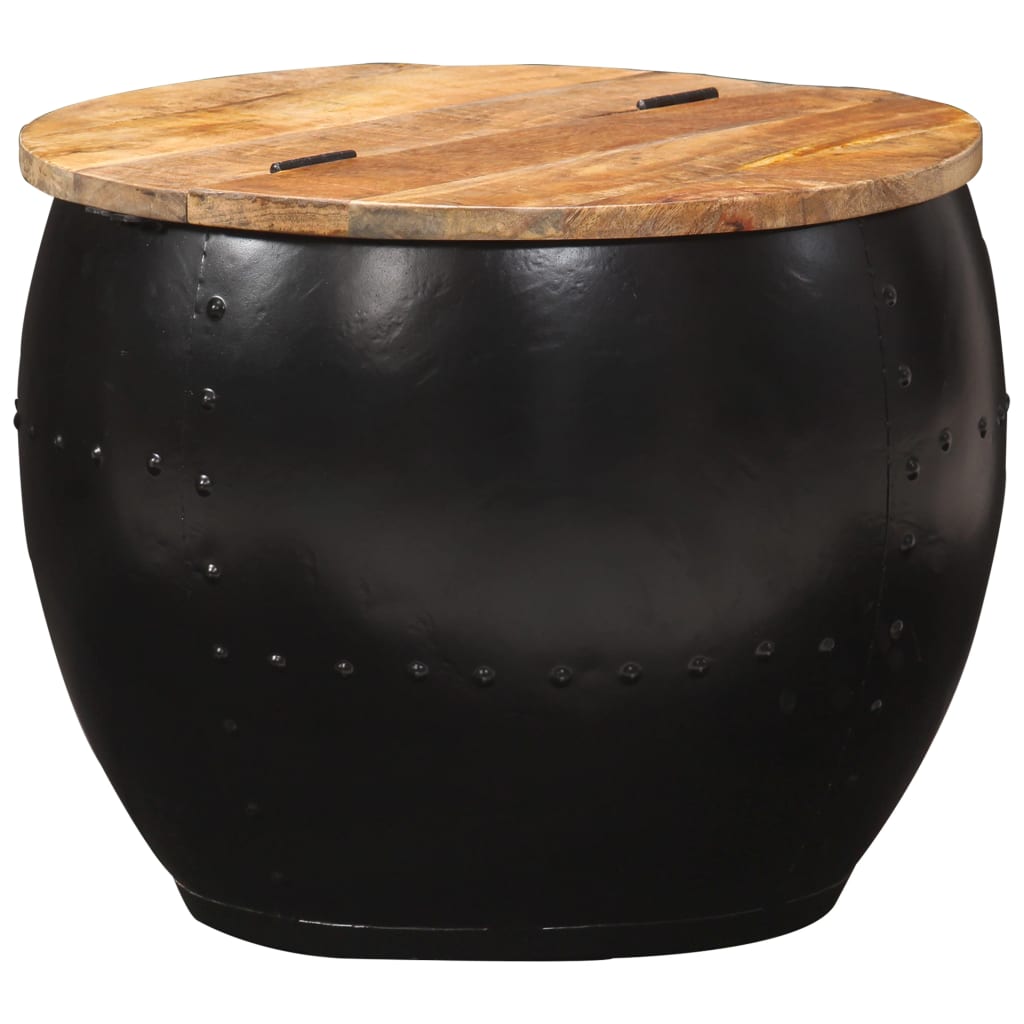 vidaXL Konferenční stolek kulatý 53 x 43 cm masivní mangovníkové dřevo