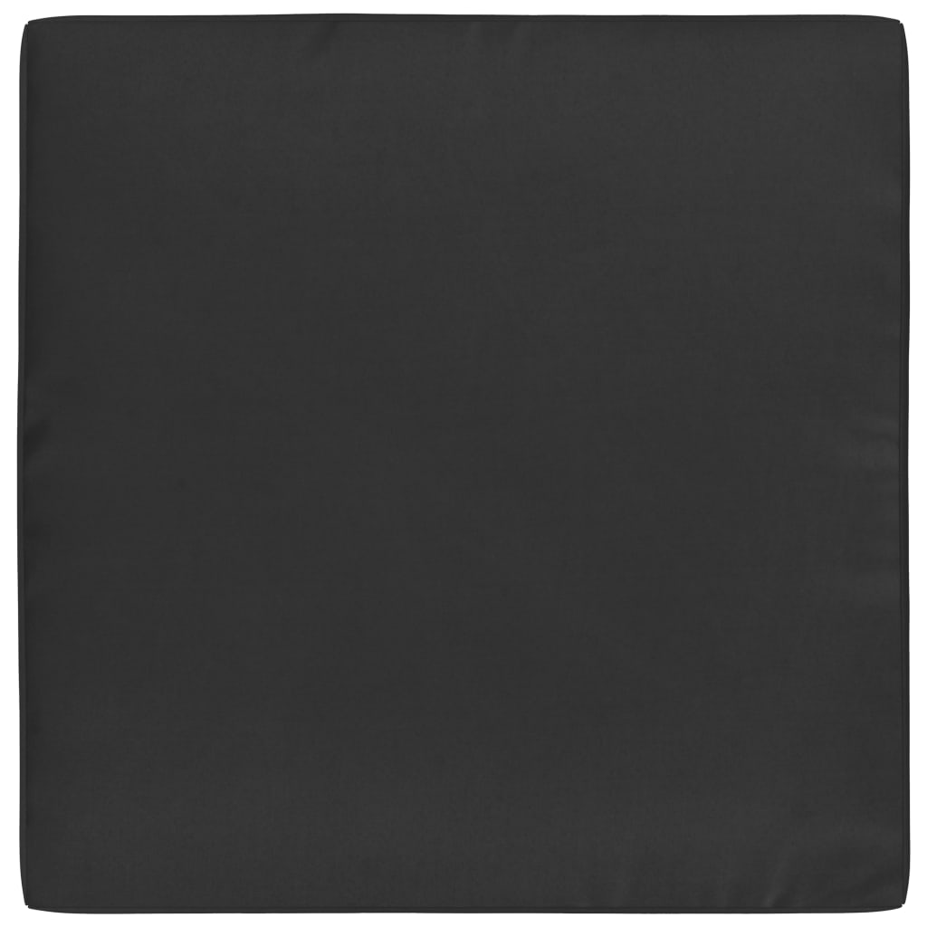 vidaXL Podušky na pohovku z palet 2 ks černé textil