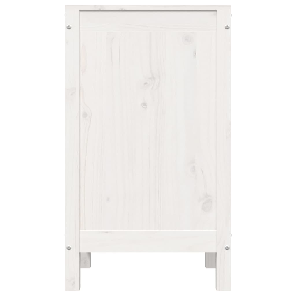 vidaXL Box na prádlo bílý 44 x 44 x 76 cm masivní borové dřevo