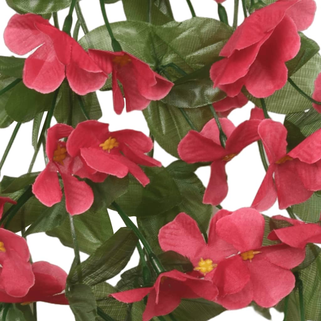 vidaXL Umělé květinové girlandy 3 ks růžové 85 cm
