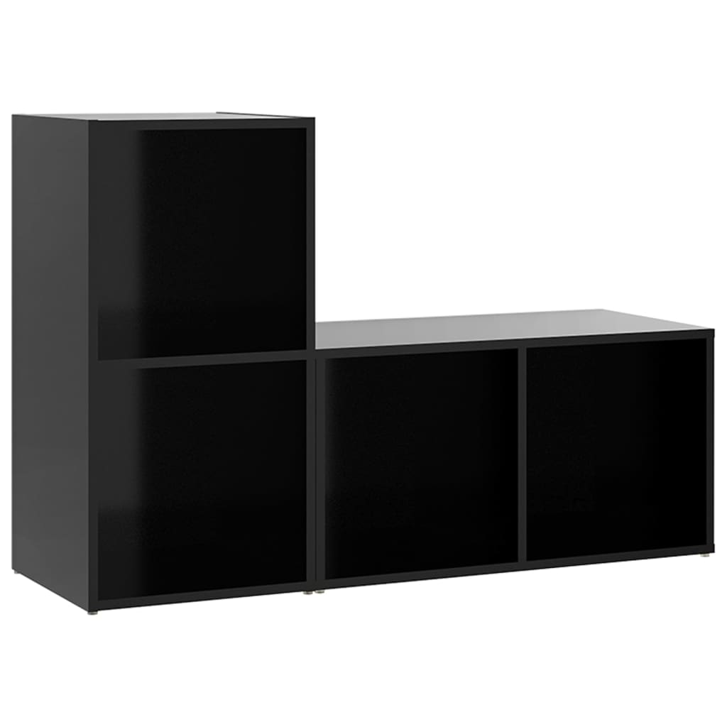 vidaXL TV skříňky 2 ks černé 72 x 35 x 36,5 cm dřevotříska