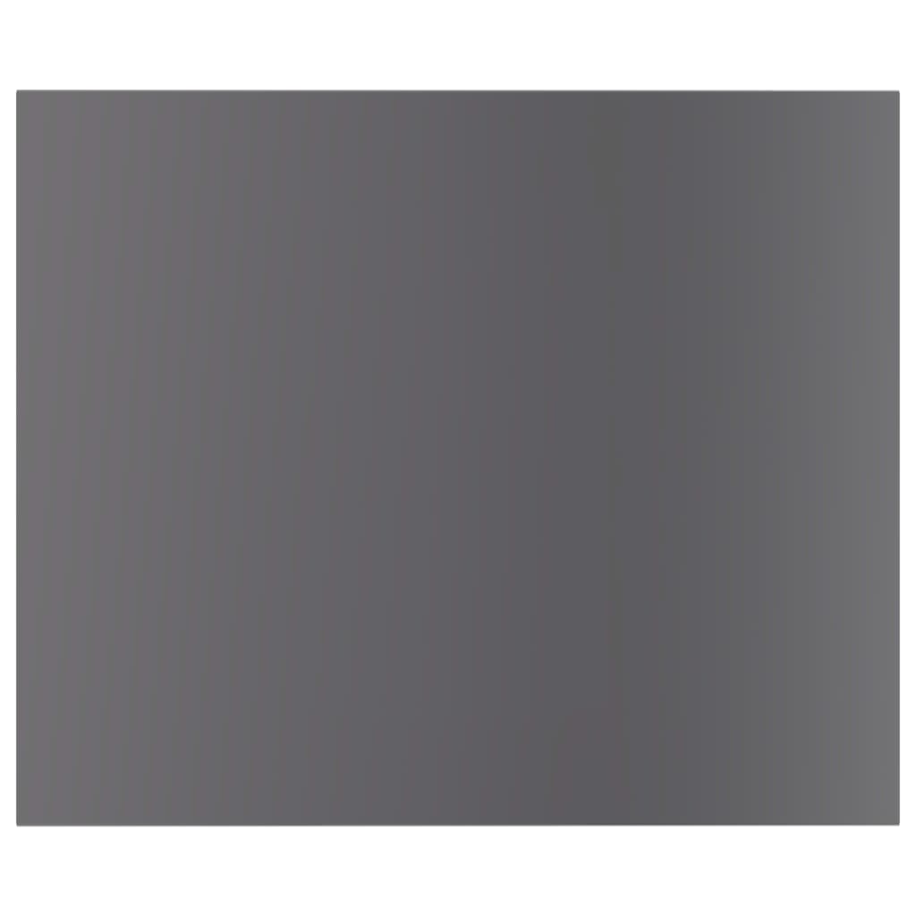 vidaXL Přídavné police 4 ks šedé vysoký lesk 60x50x1,5 cm dřevotříska