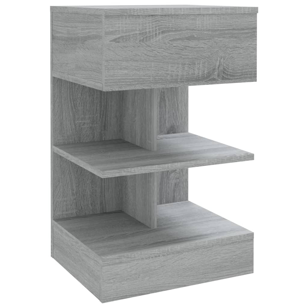 vidaXL Noční stolky 2 ks šedé sonoma 40 x 35 x 65 cm kompozitní dřevo
