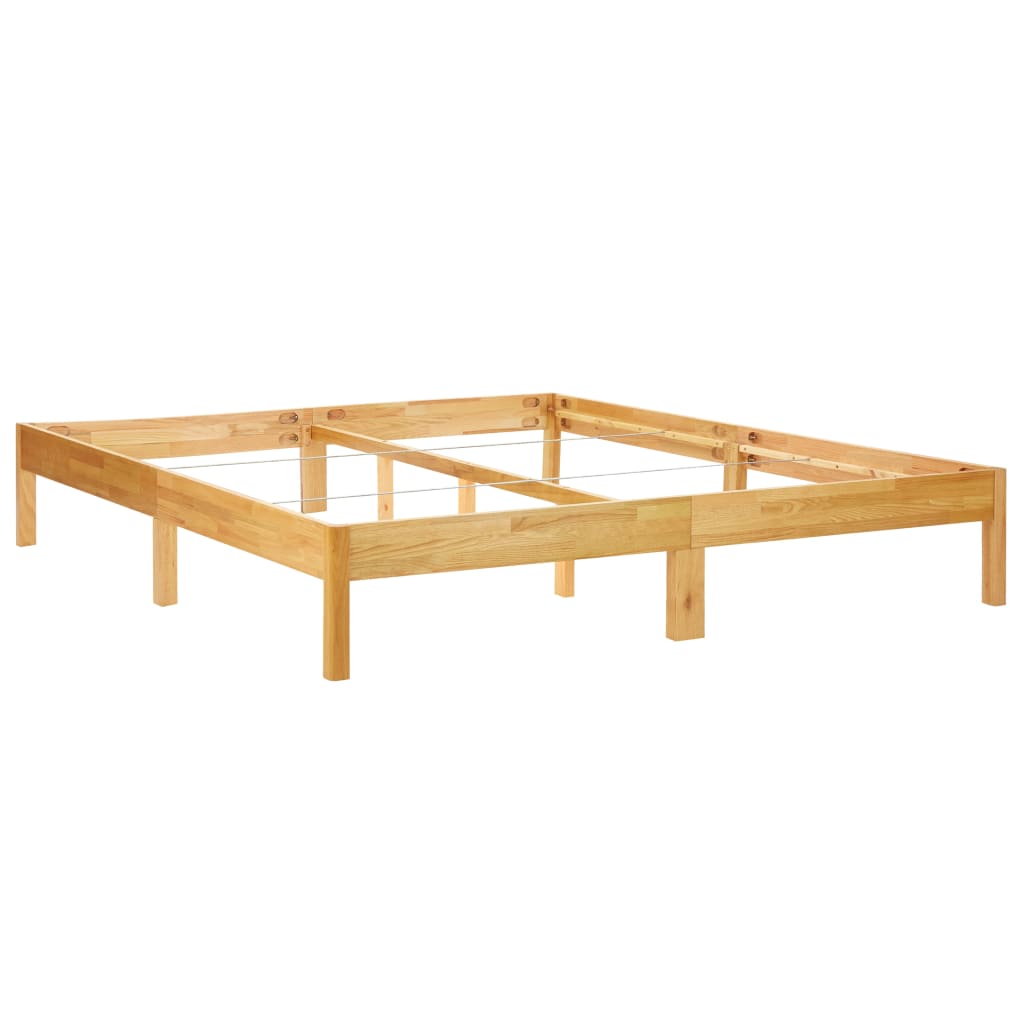 vidaXL Rám postele masivní dubové dřevo 200 x 200 cm