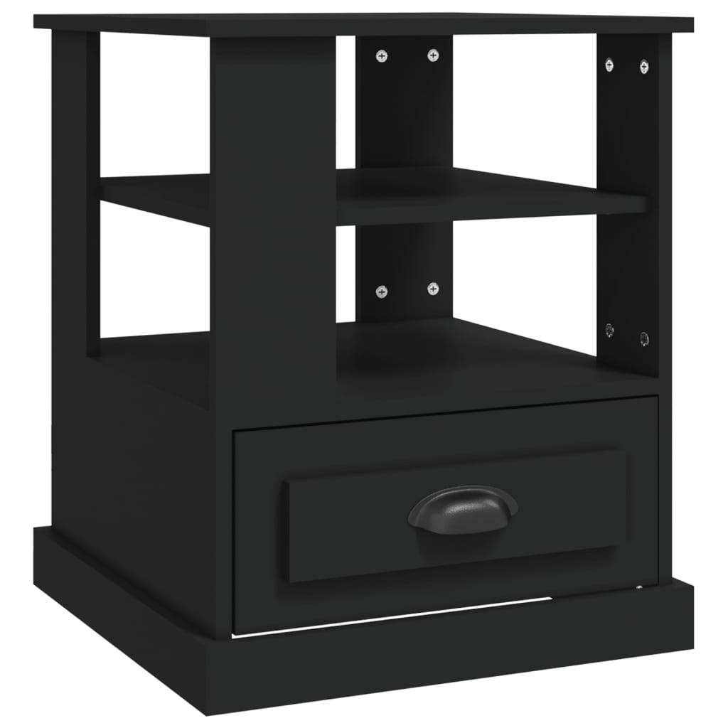 vidaXL Odkládací stolek černý 50 x 50 x 60 cm kompozitní dřevo