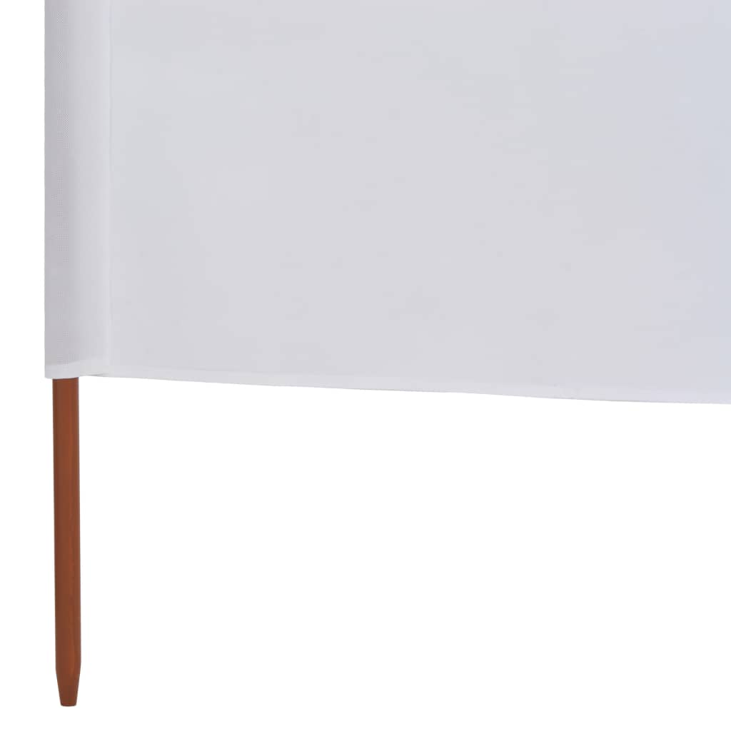 vidaXL 9dílná zástěna proti větru textil 1200 x 160 cm pískově bílá