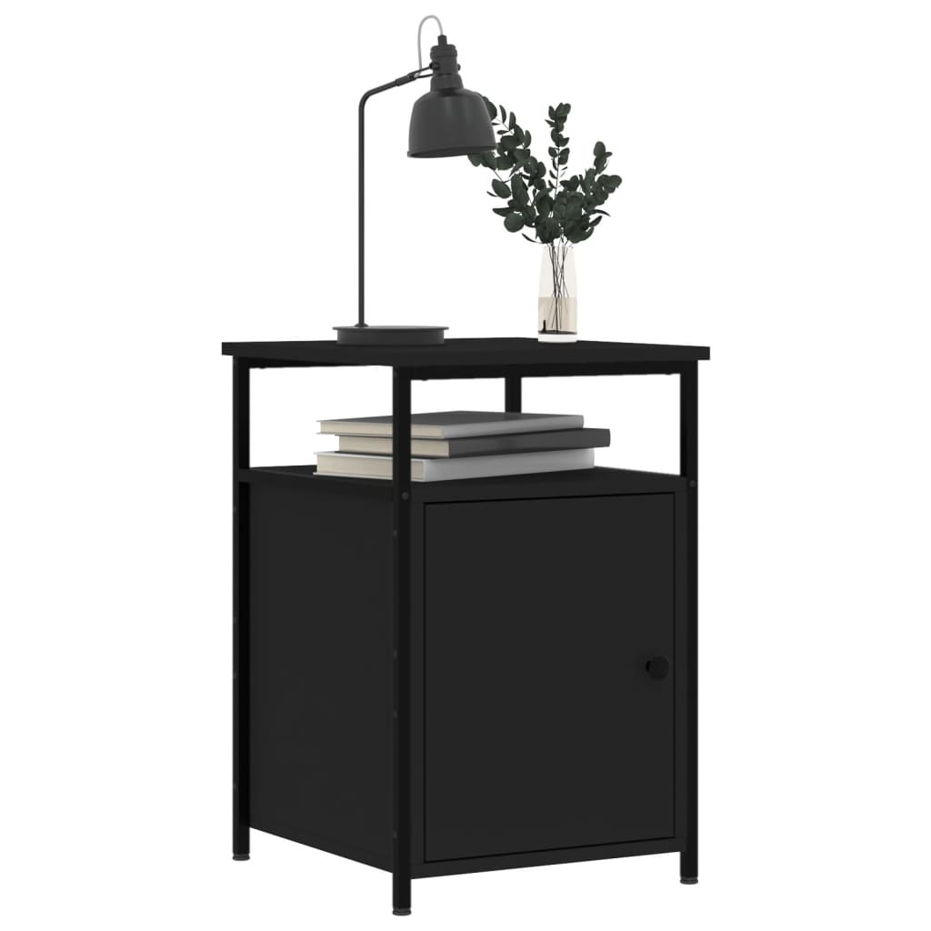 vidaXL Noční stolek černý 40 x 42 x 60 cm kompozitní dřevo