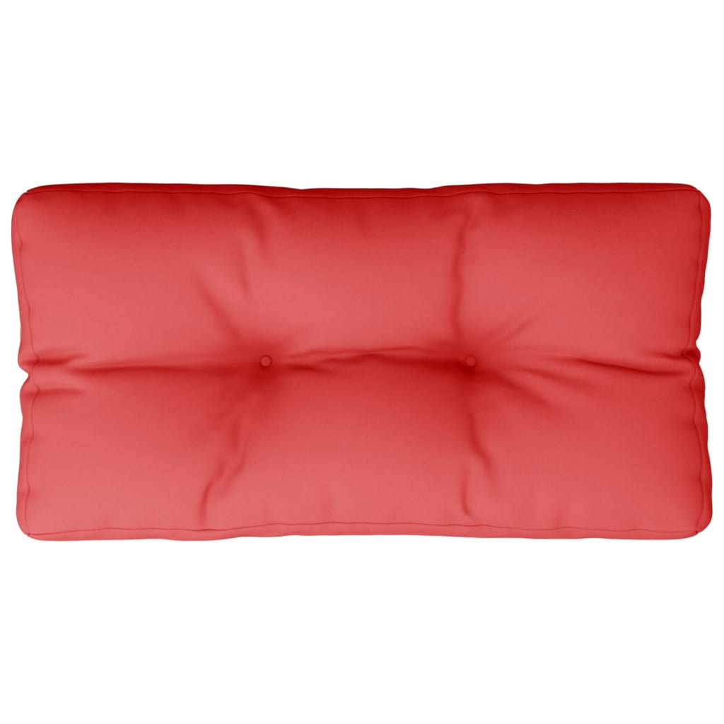 vidaXL Poduška na palety červená 70 x 40 x 12 cm textil
