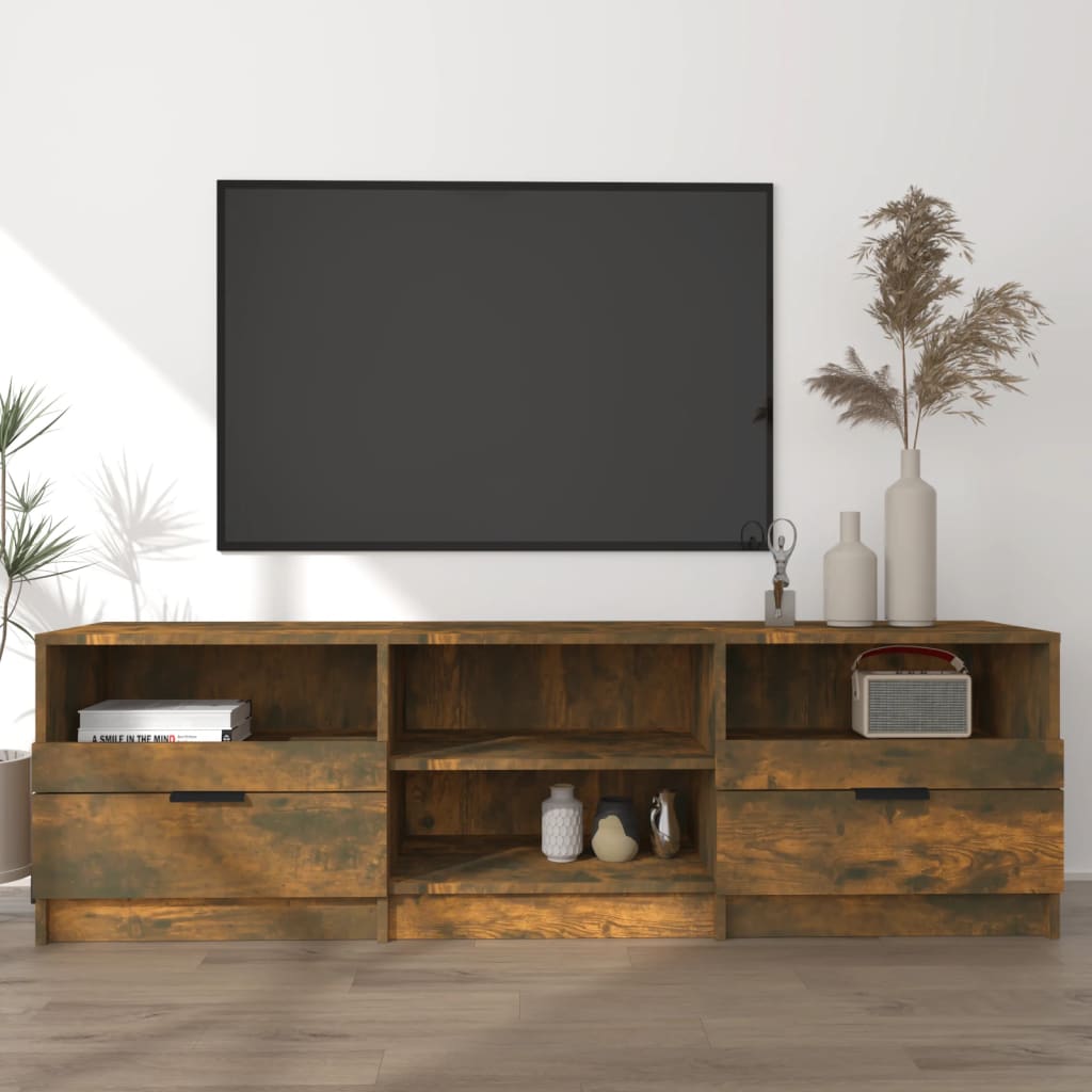 vidaXL TV skříňka kouřový dub 150 x 33,5 x 45 cm kompozitní dřevo
