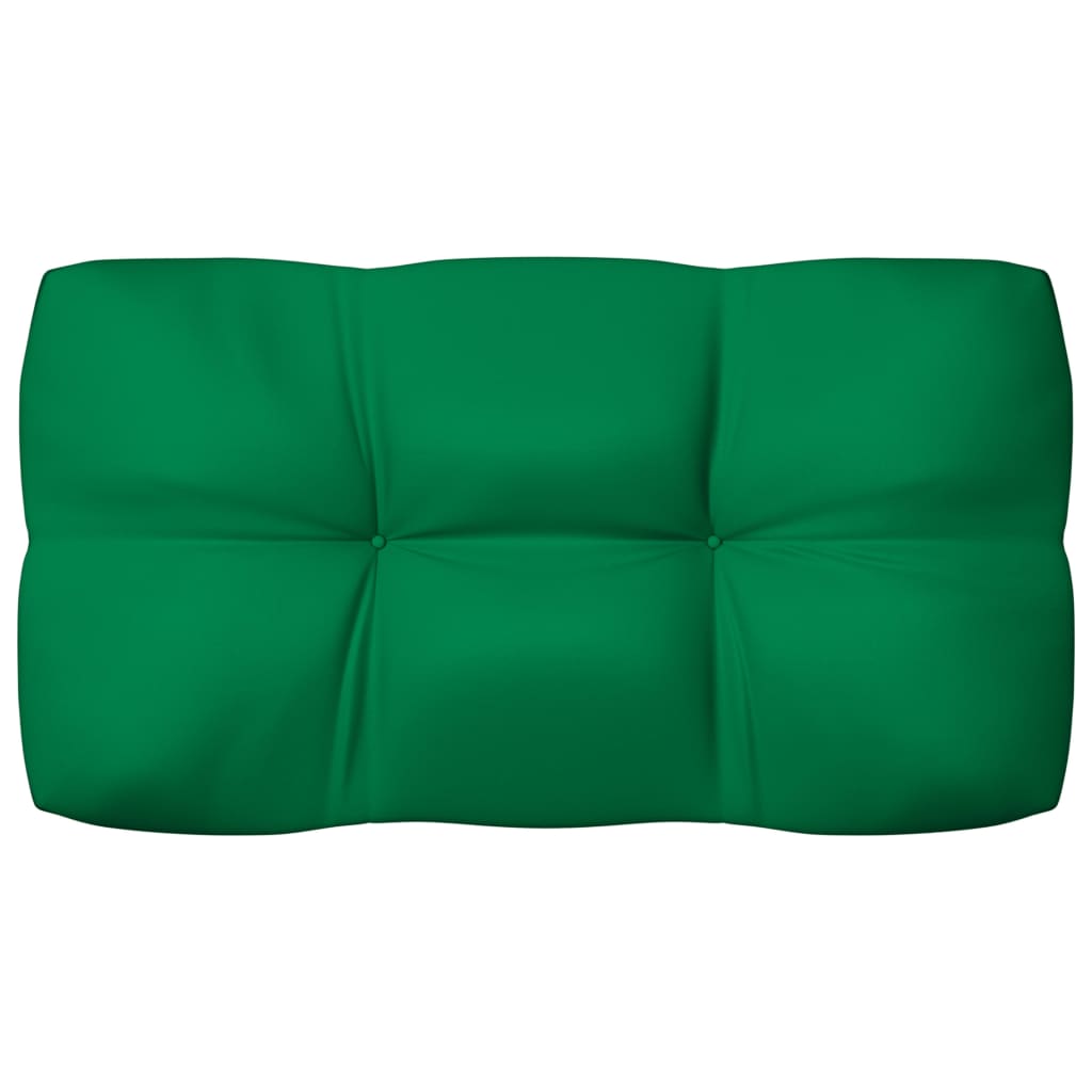 vidaXL Podušky na pohovku z palet 7 ks zelené