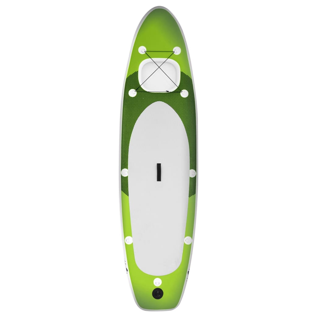 vidaXL Nafukovací SUP paddleboard a příslušenství zelený 300x76x10 cm