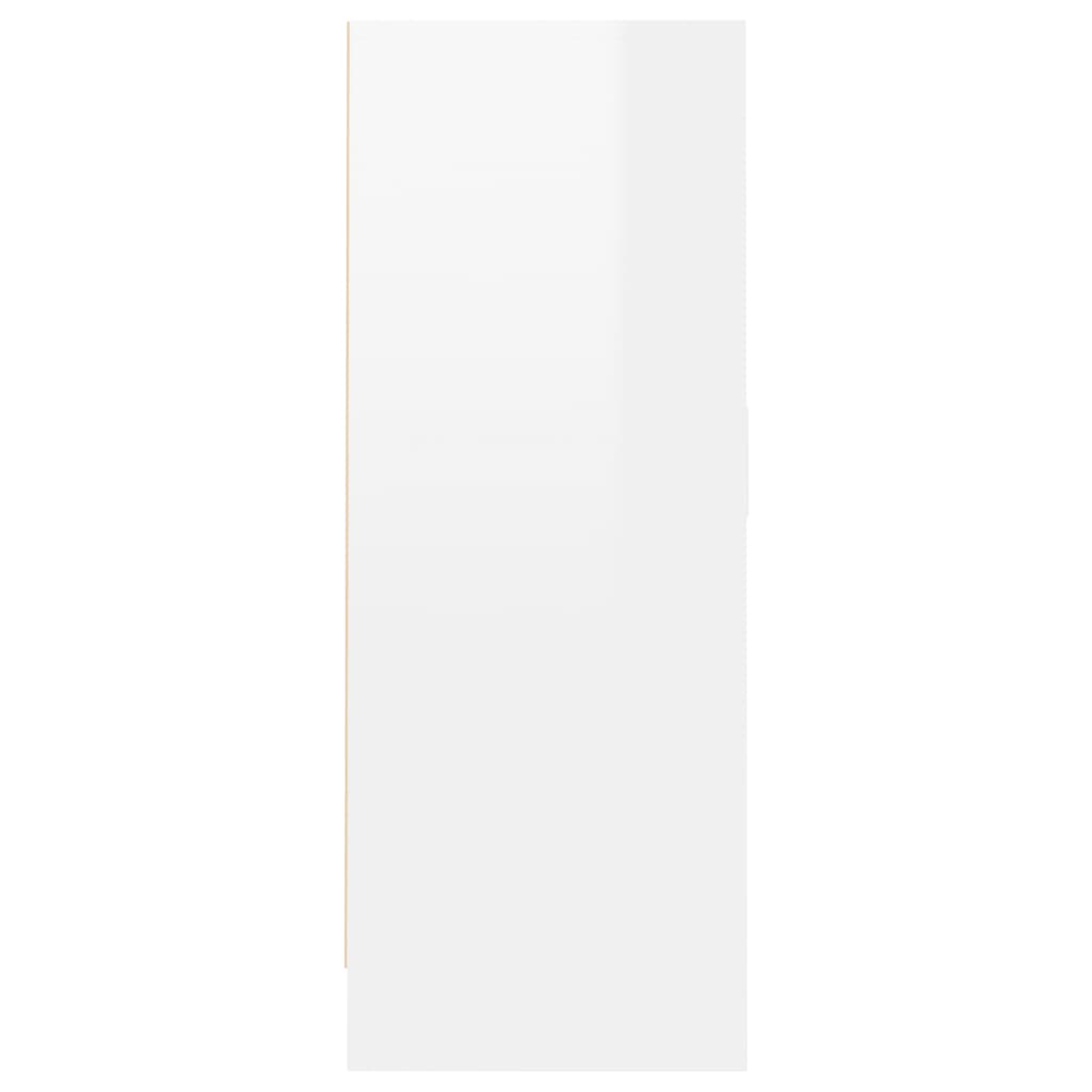 vidaXL Botník bílý s vysokým leskem 60 x 35 x 92 cm dřevotříska