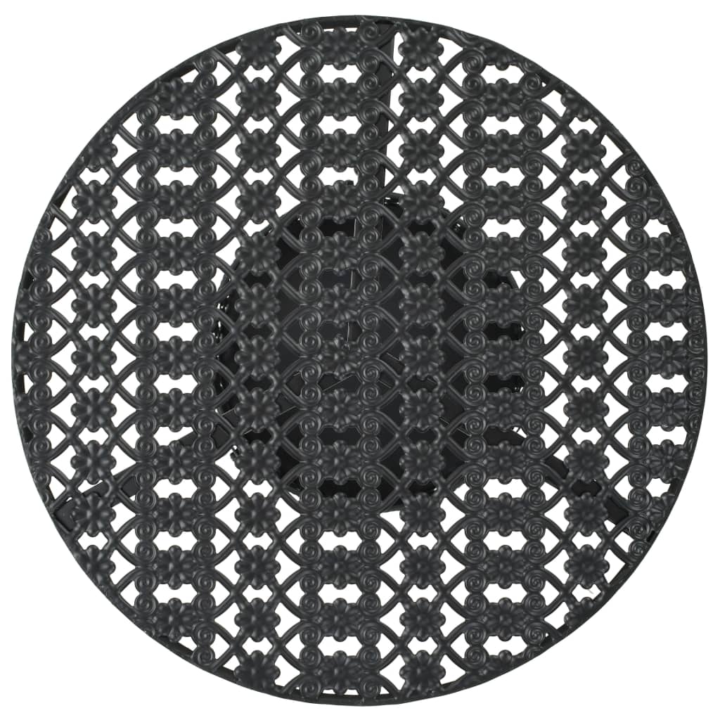 vidaXL Bistro stůl černý 40 x 70 cm kov