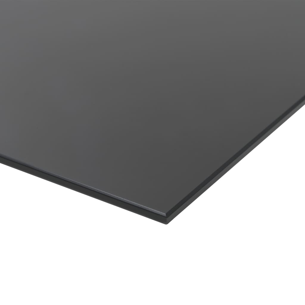 vidaXL Nástěnná magnetická černá tabule skleněná 80 x 60 cm