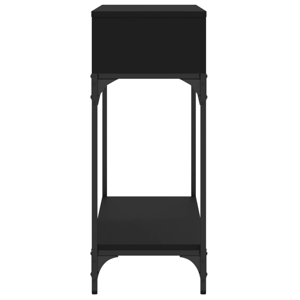 vidaXL Konzolový stolek černý 100 x 30,5 x 75 cm kompozitní dřevo