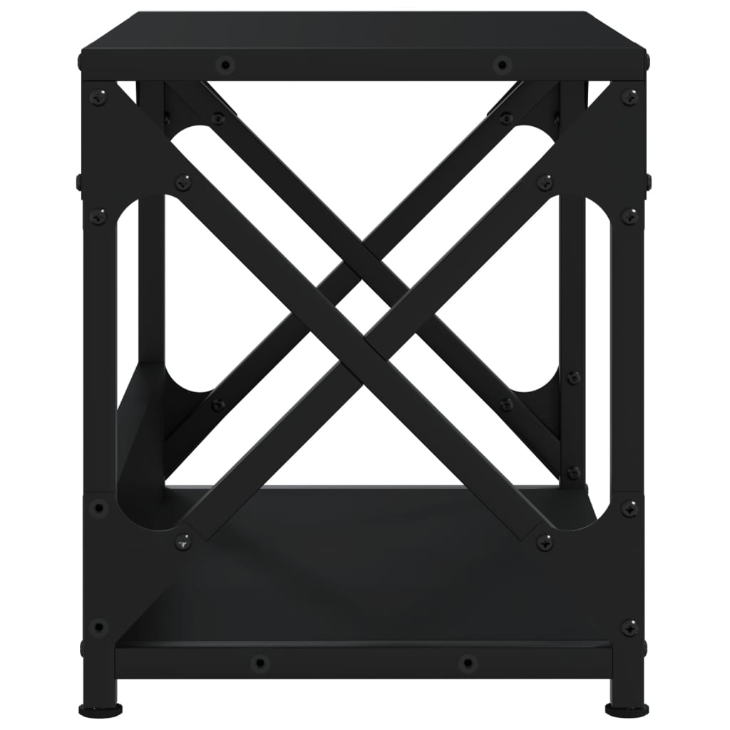 vidaXL Stojan na tiskárnu 2patrový černý 44x26x31,5cm kompozitní dřevo
