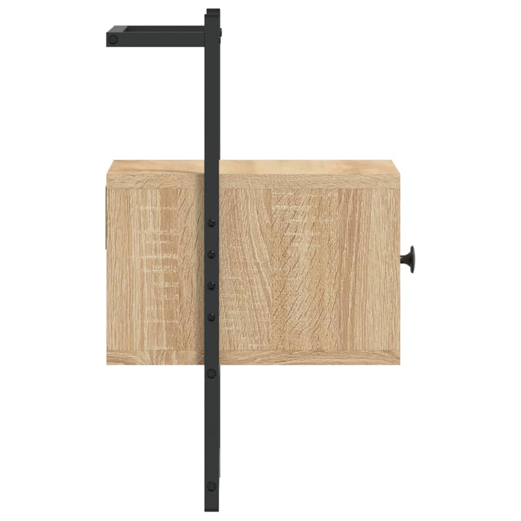 vidaXL Noční stolek nástěnný dub sonoma 35x30x51 cm kompozitní dřevo