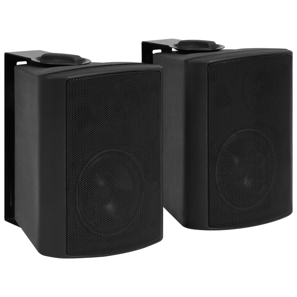 vidaXL Nástěnné stereo reproduktory 2 ks černé interiér exteriér 80 W