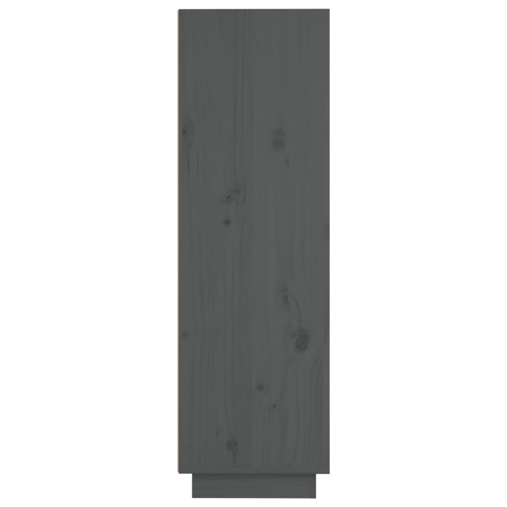 vidaXL Komoda šedá 37 x 34 x 110 cm masivní borové dřevo